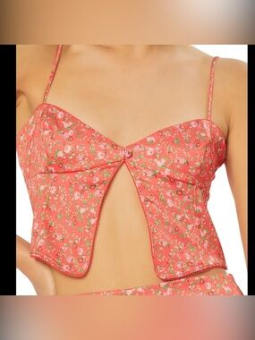 AFRM Rakeem Cutaway Crop Camisole, M